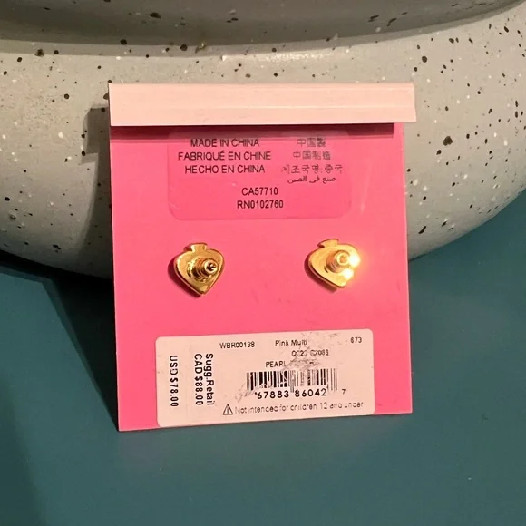 NWT Kate Spade Pearl Power Drop Earrings - Picture 6 of 7